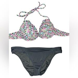 Victoria’s Secret Push Up Bikini Set Size 34B M Confetti